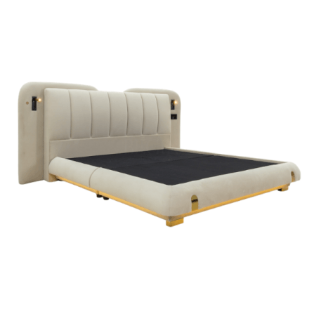 ฐานรองหัวเตียง 6 ฟุต WISDOM DESIGN FURNITURE รุ่น MARBLE สีครีมขาว_1